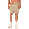 Amazon Essentials Men’s 8″ Inseam Relaxed-Fit Cotton Drawstring Pull-On Walk Shorts, Summer-Weight(Khaki)