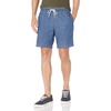Amazon Essentials Men’s 8″ Inseam Relaxed-Fit Cotton Drawstring Pull-On Walk Shorts, Summer-Weight(Medium Wash Chambray)
