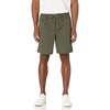 Amazon Essentials Men’s 8″ Inseam Relaxed-Fit Cotton Drawstring Pull-On Walk Shorts, Summer-Weight(Olive)