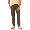 Amazon Essentials Men’s Athletic Fit Chinos, Work Pants, 5-Pocket, Cotton Stretch(Brown)