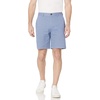 Amazon Essentials Men’s Classic-Fit 9″ Cotton Twill Chino Shorts with Button-Through Pockets(Blue Geo)