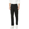 Amazon Essentials Men’s Classic-Fit Wrinkle-Resistant Pleated Chino Pant (Available in Big & Tall)(Black)