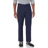 Amazon Essentials Men’s Classic-Fit Wrinkle-Resistant Pleated Chino Pant (Available in Big & Tall)(Navy)