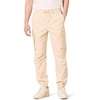 Amazon Essentials Men’s Drawstring-Waist Regular-Fit Cargo Jogger(Light Beige)
