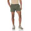 Amazon Essentials Men’s Slim-Fit 5″ Lightweight Comfort Stretch Oxford Cotton Shorts(Deep Depth/Olive)
