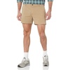 Amazon Essentials Men’s Slim-Fit 5″ Lightweight Comfort Stretch Oxford Cotton Shorts(Khaki Brown)