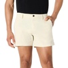 Amazon Essentials Men’s Slim-Fit 5″ Lightweight Comfort Stretch Oxford Cotton Shorts(Off-white)