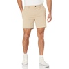 Amazon Essentials Men’s Slim-Fit 7″ Lightweight Comfort Stretch Oxford Shorts with Tapered Leg(Khaki Brown)
