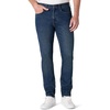 Amazon Essentials Men’s Slim-Fit Jeans with Tapered Leg, 5-Pocket Styling, Zip Fly(Tinted Dark Wash)