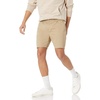 Amazon Essentials Men’s Straight-Fit 7″ Inseam Stretch 5-Pocket Shorts(Khaki)