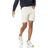 Amazon Essentials Men’s Straight-Fit 7″ Inseam Stretch 5-Pocket Shorts(Stone)