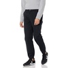Amazon Essentials Men’s Straight-Fit Chino Jogger Pants with Elastic Waist and Pockets(Black)
