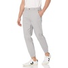 Amazon Essentials Men’s Straight-Fit Chino Jogger Pants with Elastic Waist and Pockets(Light Grey)