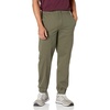 Amazon Essentials Men’s Straight-Fit Chino Jogger Pants with Elastic Waist and Pockets(Olive)