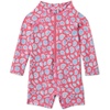Amazon Essentials Unisex Babies’ Long-Sleeve One-Piece Rashguard(Hot Pink Shells)