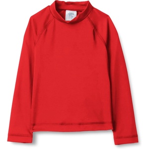 Amazon Essentials Boys and Toddlers’ Long Sleeve UPF 50 Rashguard T-Shirt(Bright Poppy Red)