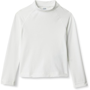 Amazon Essentials Boys and Toddlers’ Long Sleeve UPF 50 Rashguard T-Shirt(White)
