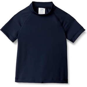 Amazon Essentials Boys and Toddlers’ Short Sleeve Rashguard Swim T-Shirt, Quick-Dry, Slim Fit(Navy)
