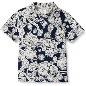 Amazon Essentials Boys and Toddlers’ Short Sleeve Rashguard Swim T-Shirt, Quick-Dry, Slim Fit(Navy Folk Floral)