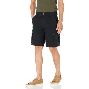 Amazon Essentials Men’s 10″ (25cm) Lightweight Cotton Blend Stretch Cargo Shorts(Black)