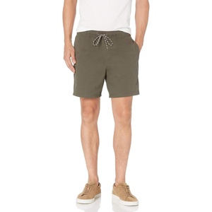 Amazon Essentials Men’s 6″ Inseam Regular Fit Drawstring Shorts with Elastic Waist and Pockets(Dark Olive)