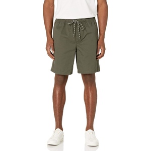 Amazon Essentials Men’s 8″ Inseam Relaxed-Fit Cotton Drawstring Pull-On Walk Shorts, Summer-Weight(Dark Olive)