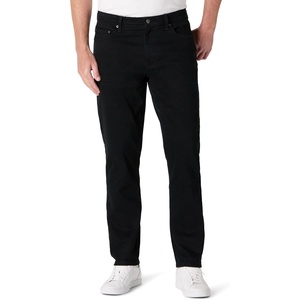 Amazon Essentials Men’s Athletic Fit Jeans with Extra Room in Hip and Thigh, Low Stretch Denim, 5 Pocket Styling(Black)