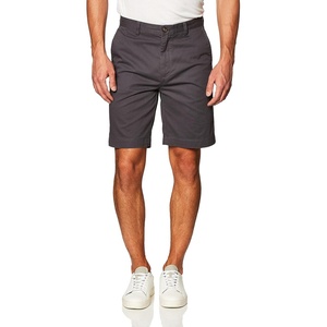 Amazon Essentials Men’s Classic-Fit 9″ Cotton Twill Chino Shorts with Button-Through Pockets(Charcoal)