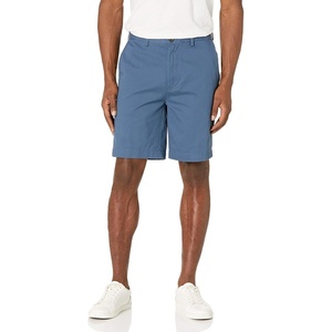 Amazon Essentials Men’s Classic-Fit 9″ Cotton Twill Chino Shorts with Button-Through Pockets(Deep Blue)