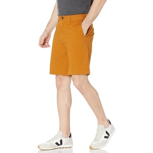 Amazon Essentials Men’s Classic-Fit 9″ Cotton Twill Chino Shorts with Button-Through Pockets(Nutmeg)