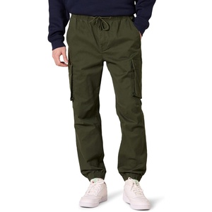 Amazon Essentials Men’s Drawstring-Waist Regular-Fit Cargo Jogger(Dark Olive)