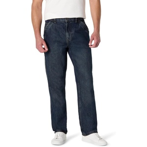 Amazon Essentials Men’s Heavyweight Rigid Relaxed-Fit Workwear Carpenter Jeans with Pockets(Tinted Dark Wash)