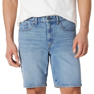 Amazon Essentials Men’s Heavyweight Stretch Straight-Fit Jean Shorts, Mid Rise, 9″ Inseam(Authentic Medium Wash)