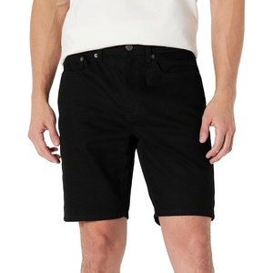 Amazon Essentials Men’s Heavyweight Stretch Straight-Fit Jean Shorts, Mid Rise, 9″ Inseam(Black)