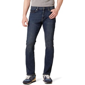 Amazon Essentials Mens Jeans, Slim Fit Stretch, Bootcut – Discontinued Colors(Dark Wash)