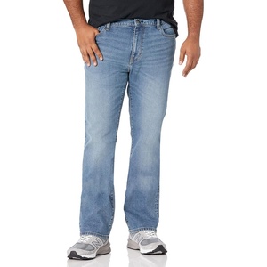 Amazon Essentials Mens Jeans, Slim Fit Stretch, Bootcut – Discontinued Colors(Light Wash)