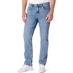 Amazon Essentials Men’s Low Stretch Straight-Fit Jeans(Tinted Light Wash)
