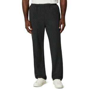 Amazon Essentials Men’s Regular-Fit Soft Cotton Open-Hem Sweatpants(Charcoal Heather)