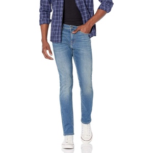Amazon Essentials Men’s Skinny-Fit Comfort Stretch Denim Jeans – Discontinued Colors(Light Blue Broken-in)