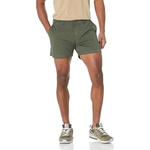 Amazon Essentials Men’s Slim-Fit 5″ Lightweight Comfort Stretch Oxford Cotton Shorts(Deep Depth/Olive)
