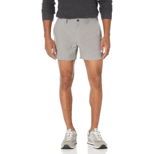 Amazon Essentials Men’s Slim-Fit 5″ Lightweight Comfort Stretch Oxford Cotton Shorts(Metallic Silver)