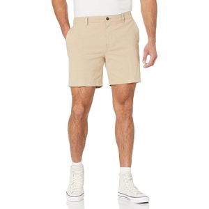 Amazon Essentials Men’s Slim-Fit 7″ Lightweight Comfort Stretch Oxford Shorts with Tapered Leg(Khaki Brown)