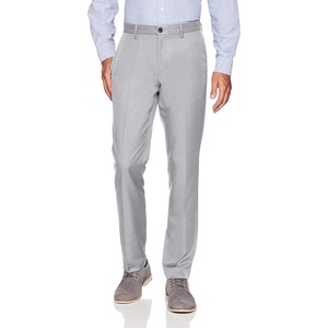 Amazon Essentials Men’s Slim-Fit Flat-Front Dress Pant(Light Grey)