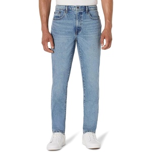 Amazon Essentials Men’s Slim-Fit Jeans with Tapered Leg, 5-Pocket Styling, Zip Fly(Tinted Light Wash)