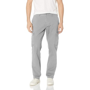 Amazon Essentials Men’s Slim-Fit Stretch Cargo Pants with Tapered Leg(Light Grey)