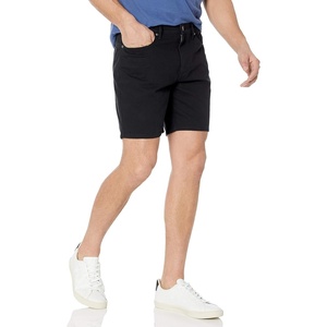 Amazon Essentials Men’s Straight-Fit 7″ Inseam Stretch 5-Pocket Shorts(Black)