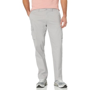 Amazon Essentials Men’s Straight-Fit Breathable Stretch Cargo Pants (Available in Big & Tall)(Light Grey)