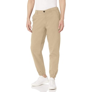 Amazon Essentials Men’s Straight-Fit Chino Jogger Pants with Elastic Waist and Pockets(Khaki Brown)