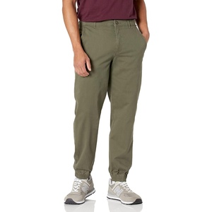 Amazon Essentials Men’s Straight-Fit Chino Jogger Pants with Elastic Waist and Pockets(Olive)
