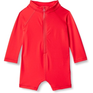 Amazon Essentials Unisex Babies’ Long-Sleeve One-Piece Rashguard(Bright Poppy Red)